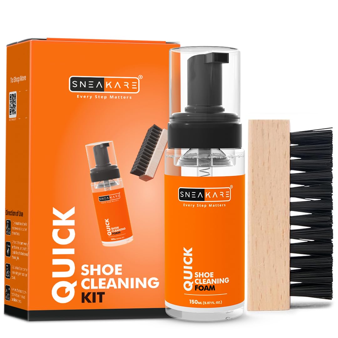 Quick Shoe Cleaning Kit – Sneaker Cleaning Foam with Brush