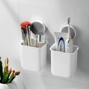 Wall Mount Storage Holder – No Drill Bathroom Organizer