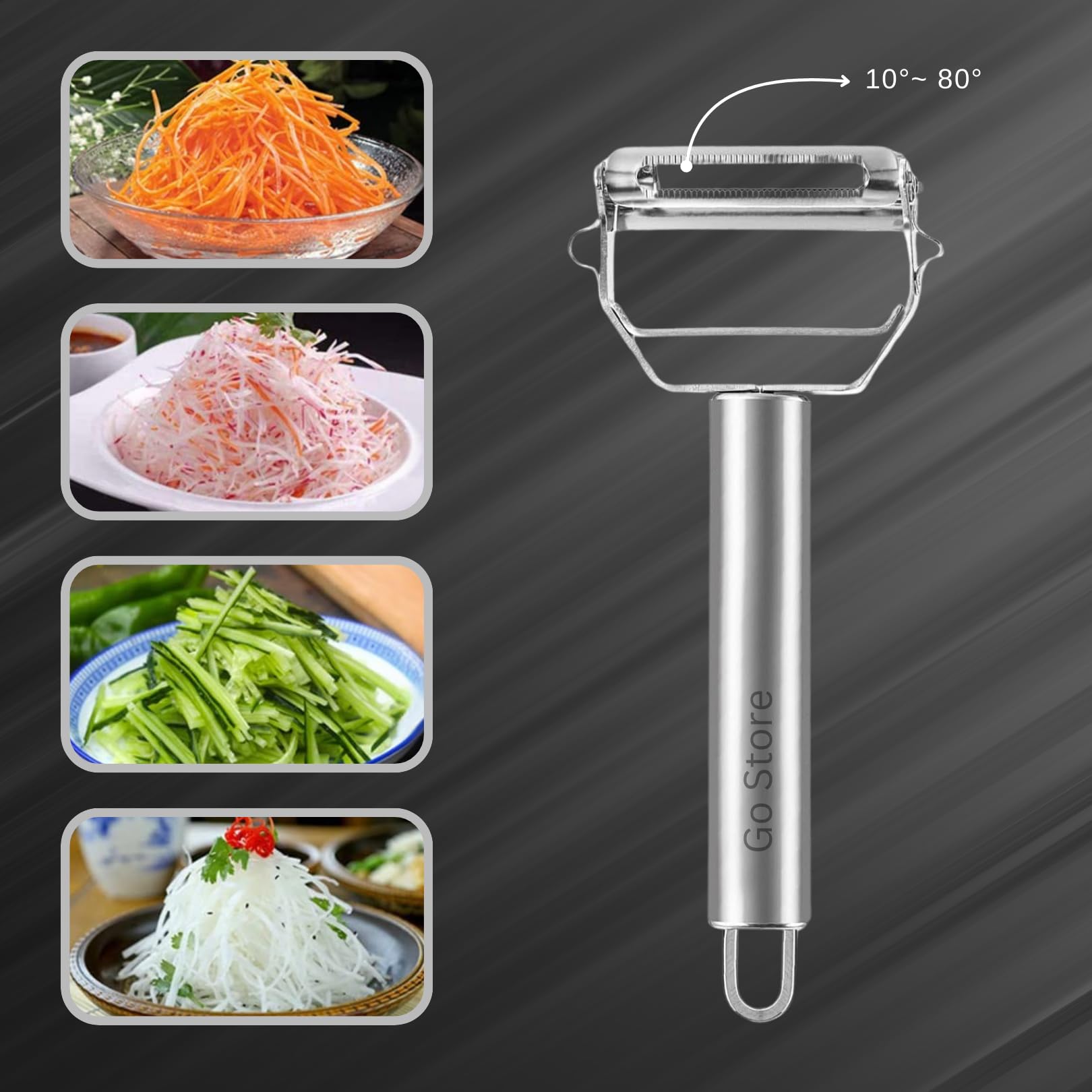 2-in-1 Stainless Steel Vegetable Peeler - Image 3