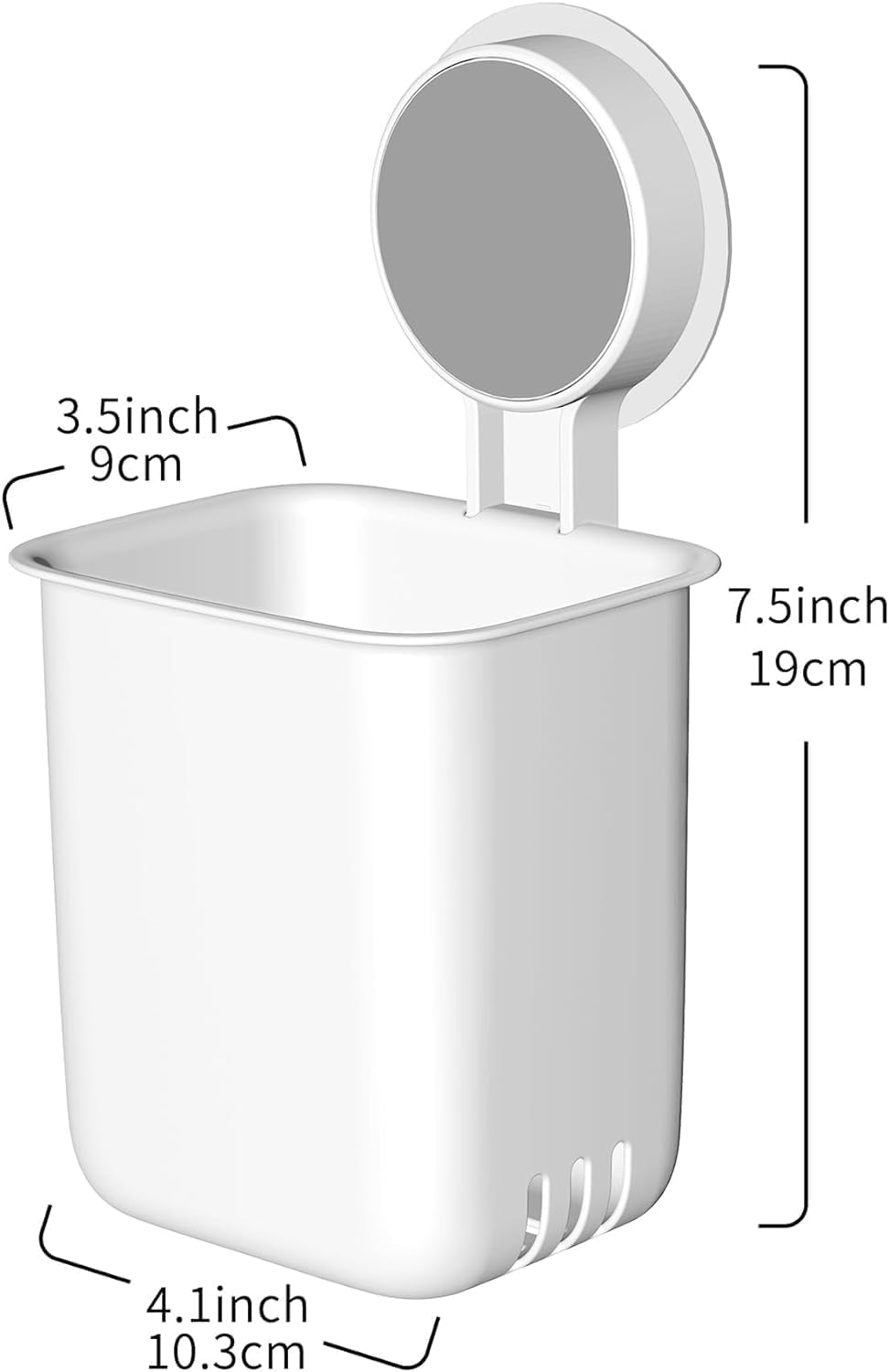 Wall Mount Storage Holder – No Drill Bathroom Organizer - Image 2