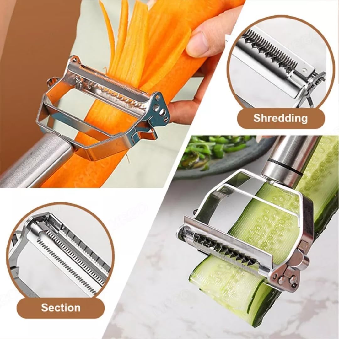 2-in-1 Stainless Steel Vegetable Peeler - Image 2