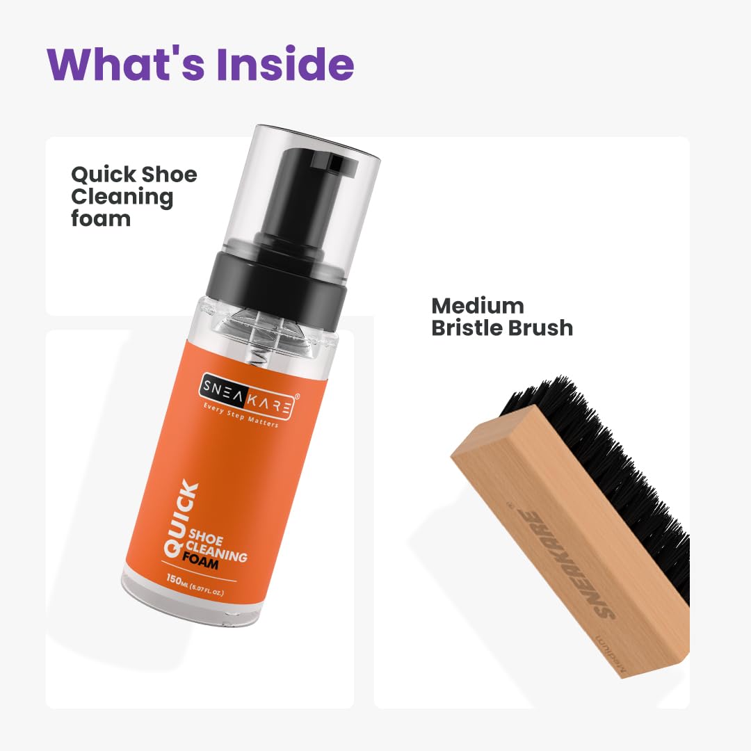 Quick Shoe Cleaning Kit – Sneaker Cleaning Foam with Brush - Image 7