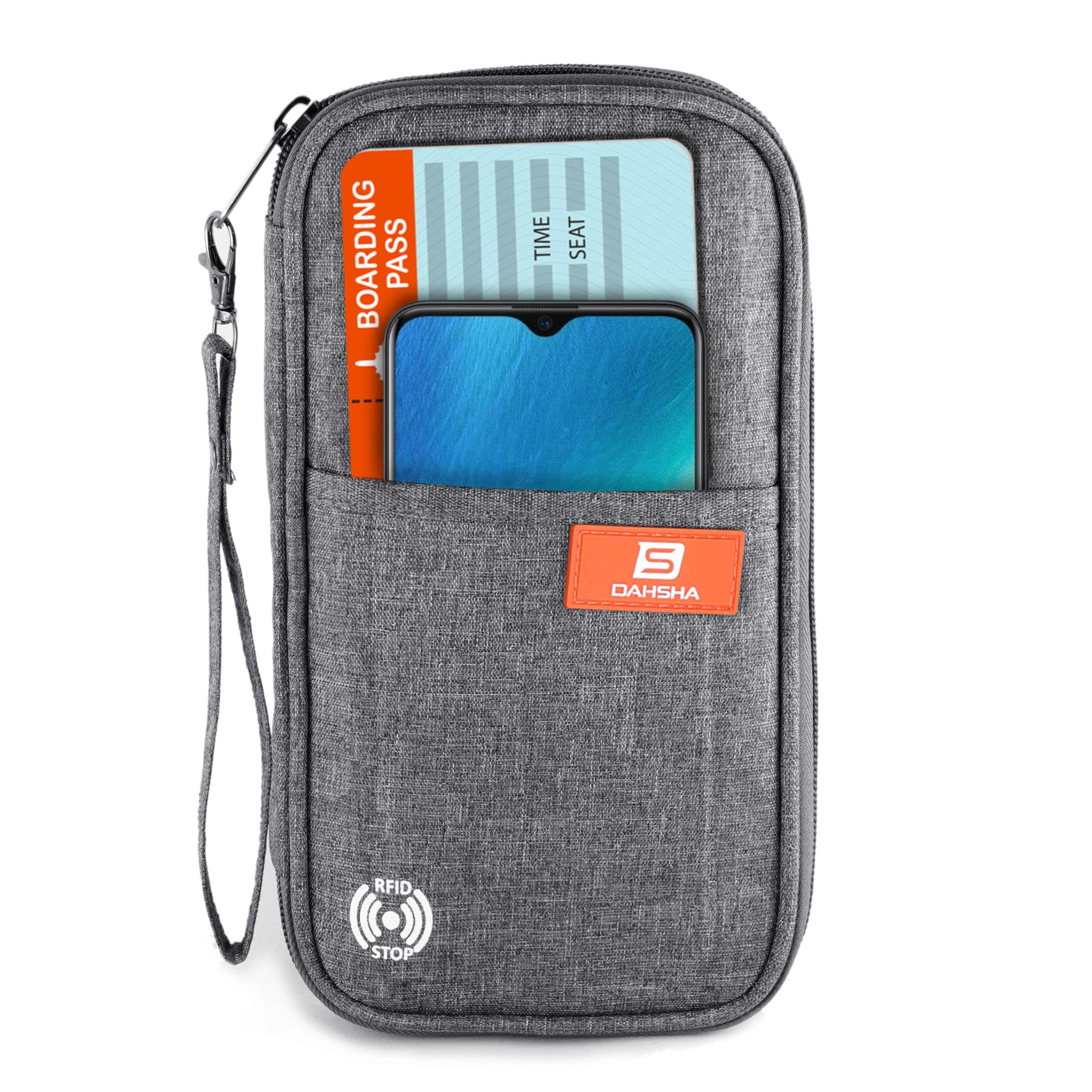 RFID Travel Organizer Pouch – Passport, Phone & Document Holder - Image 2